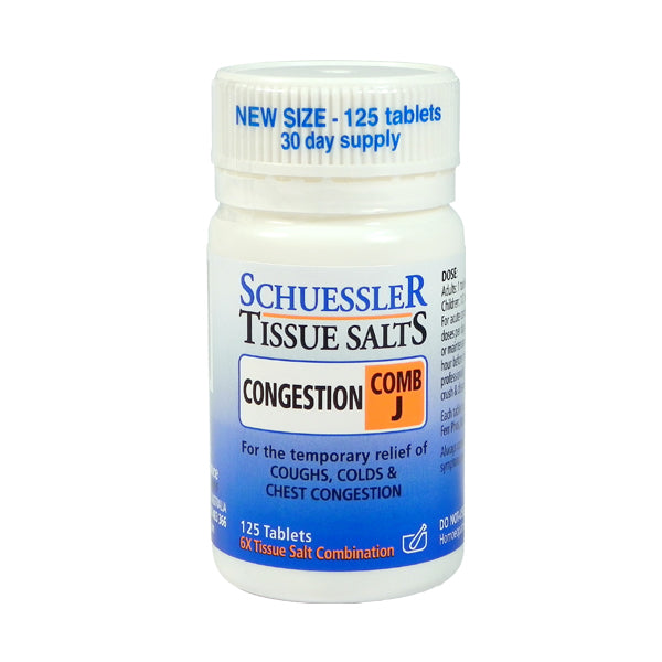 Schuessler Tissue Salt COMB J Congestion Tablets 125
