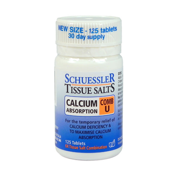 Schuessler Tissue Salt COMB U Calcium Absorption Tablets 125