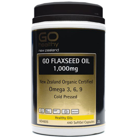 Go Flaxseed Oil 1,000mg Capsules 440