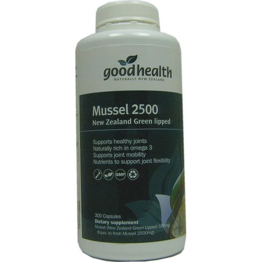 Goodhealth Mussel 2500 Green Lipped Mussel 500mg Capsules 300