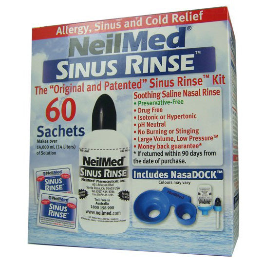 NeilMed Sinus Rinse Kit - Bottle and 60 Sachets