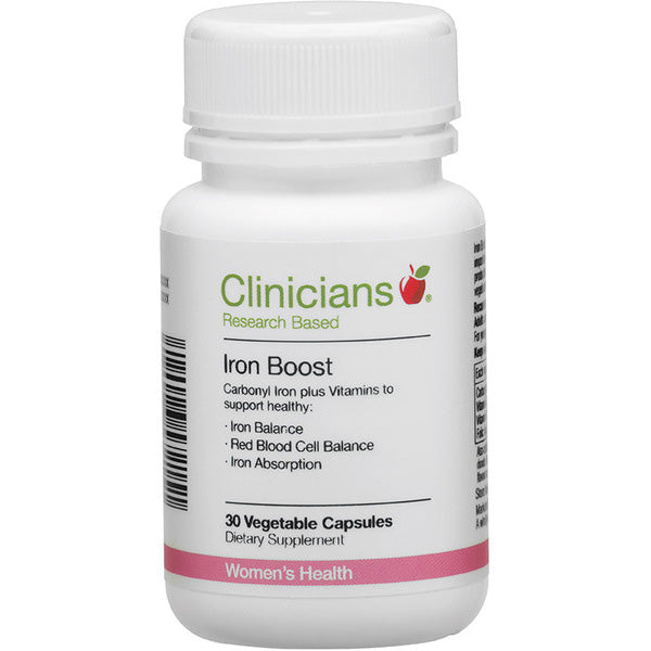 Clinicians Iron Boost Capsules 30
