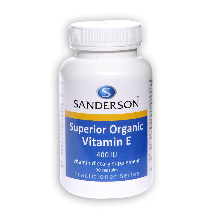 Sanderson Superior Organic Vitamin E 400iu Capsules 90