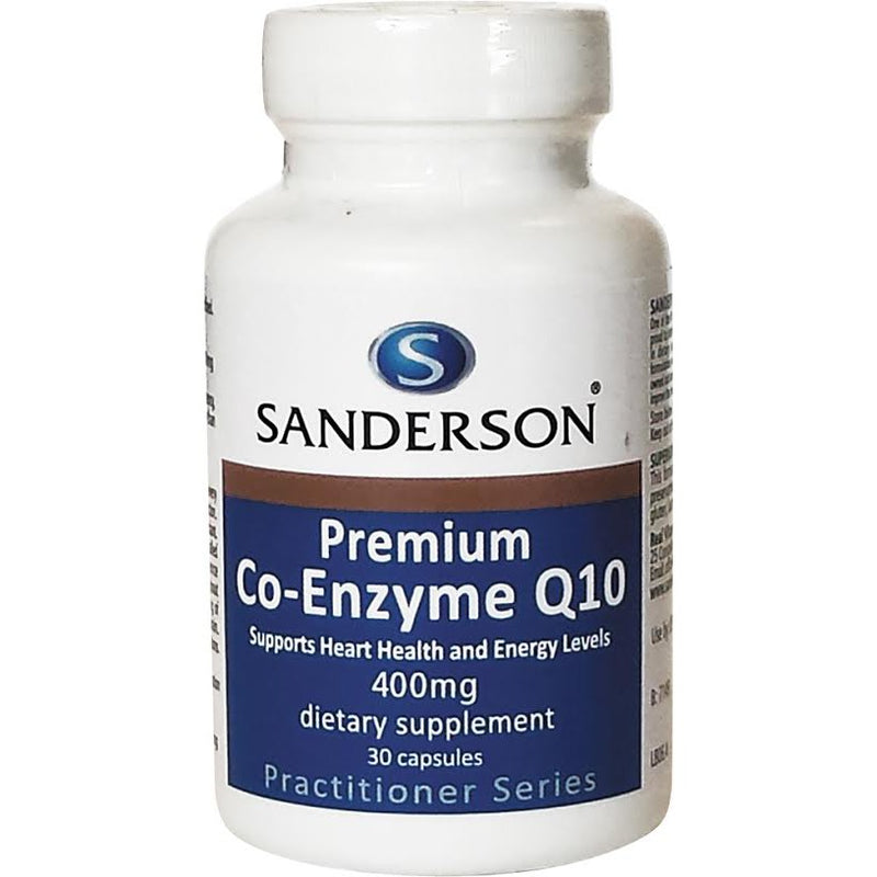 Sanderson Premium Co-Enzyme Q10 400mg Capsules 30