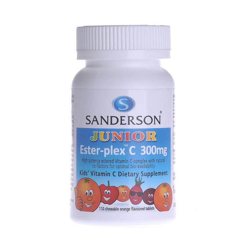 Sanderson JUNIOR Ester-plex Vitamin C 300mg Chewable Tablets 110