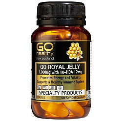Go Royal Jelly 1000mg 10-HDA 12 Capsules 60
