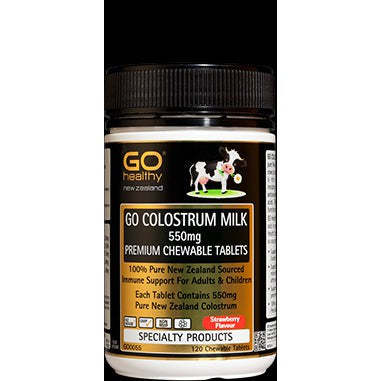 Go Colostrum Milk 550mg Chewable Tablets 120