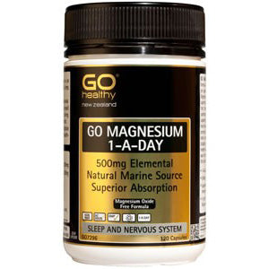 Go Magnesium 1-a-day 500mg 120 vegecaps