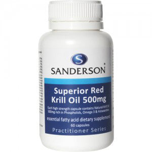 Sanderson Superior Red Krill Oil 1500mg Capsules 30