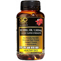 Go Krill Oil 1500mg 1-a-Day Super Strength Capsules 60
