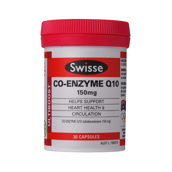 Swisse Ultiboost Co-Enzyme Q10 150mg Capsules 30