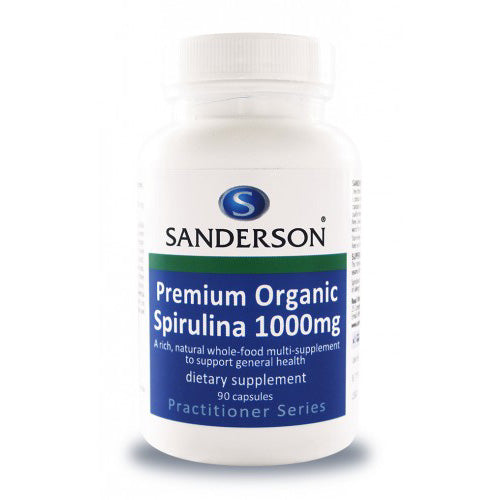 Sanderson Premium Hawaiian Spirulina 1000mg Capsules 90