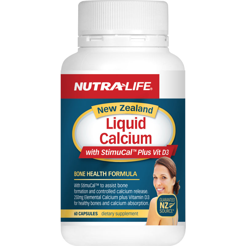 Nutralife Liquid Calcium plus Vitamin D3 Capsules 60