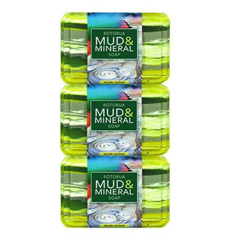 Wild Ferns Rotorua Mud & Mineral Soap 110g 3 pack