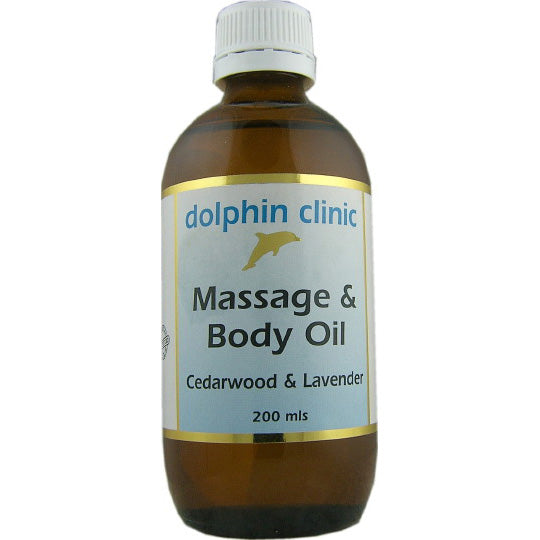 Dolphin Cedarwood and Lavender Massage & Body Oil 200ml