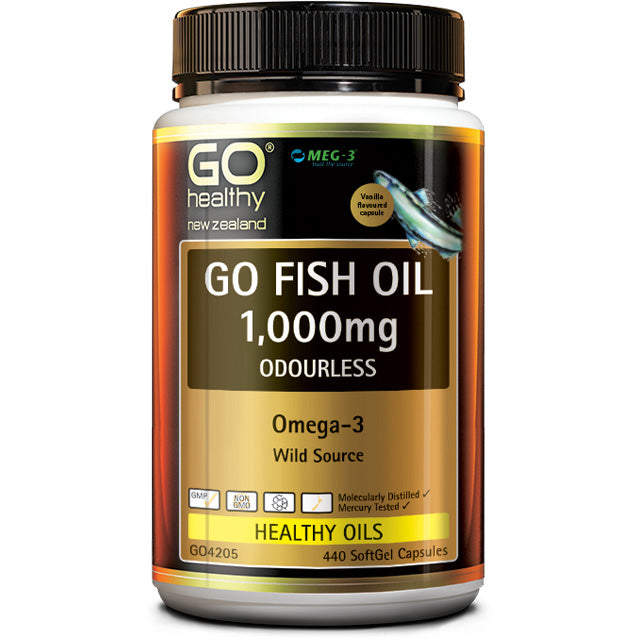 Go Fish Oil 1,000mg Odourless Capsules 440