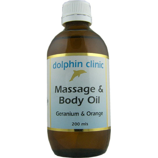 Dolphin Geranium & Orange Massage & Body Oil 200ml