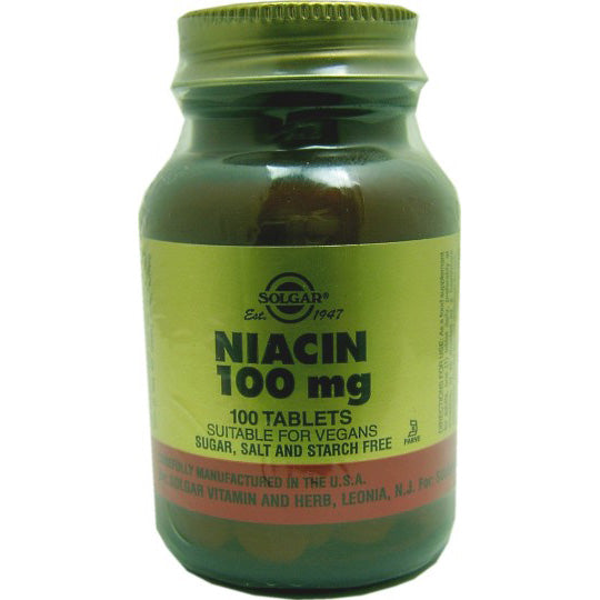 Solgar Vitamin B3 (Niacin )100mg Tablets 100