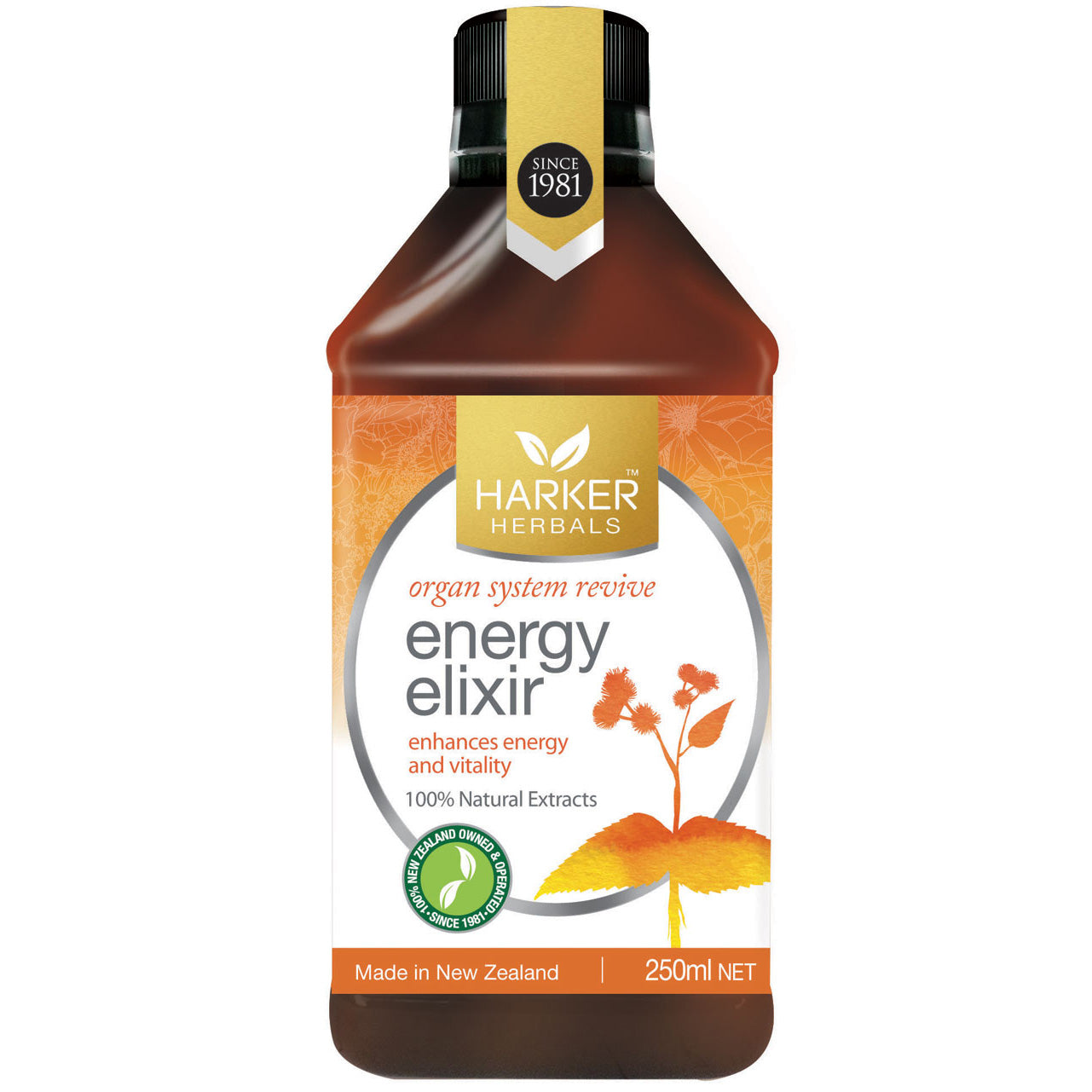 Harker Herbals Energy Elixir 250ml (previously Organ System Revive)