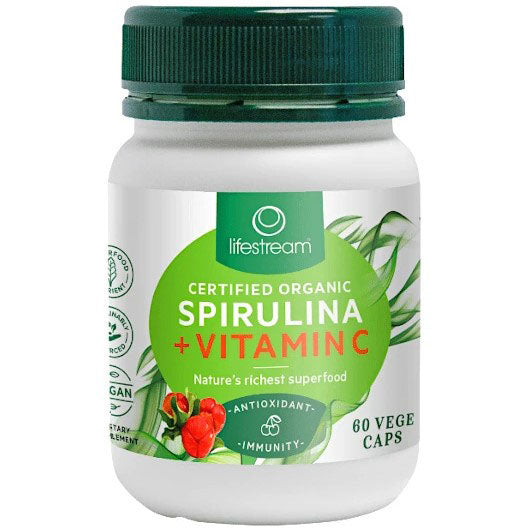 Lifestream Vitamin C Spirulina Immunity Capsules 60