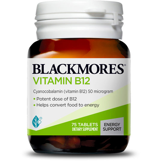 Blackmores Vitamin B12 50mcg Tablets 75