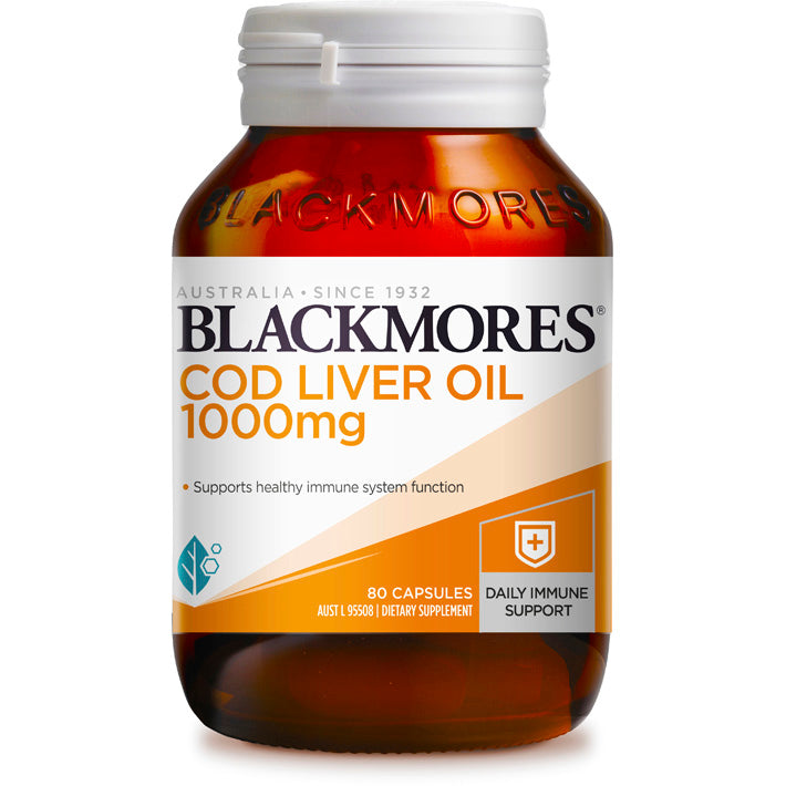 Blackmores Cod Liver Oil 1000mg Capsules  80