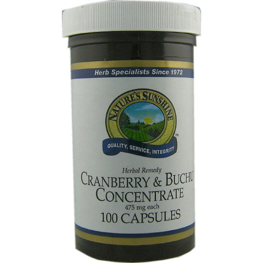 Natures Sunshine Cranberry & Buchu Concentrate Capsules 100