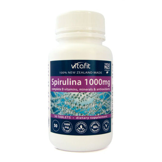Vitafit Organic Spirulina Tablets 1000mg 250