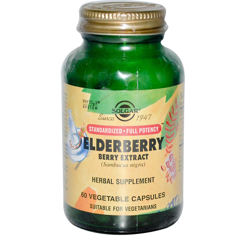 Solgar Elderberry Berry Extract vegetable Capsules 60