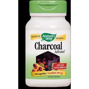 Natures Way Charcoal (Activated) Capsules 100