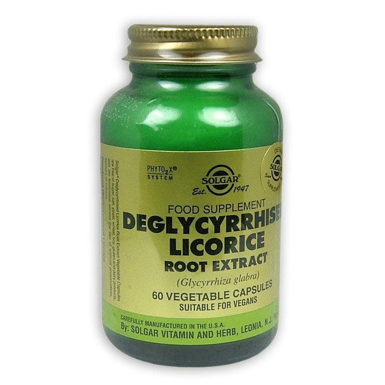Solgar Deglycyrrhised Licorice Root Extr Vegecaps 60
