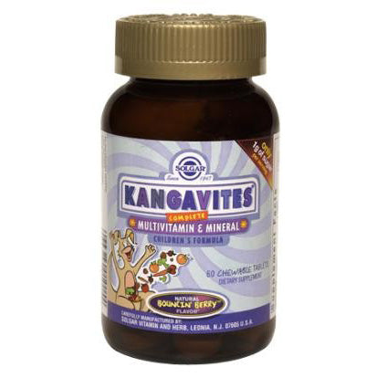 Solgar Kangavites Multi and Min Formula bouncing berry 60 chewies