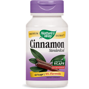 Natures Way Cinnamon Standardized Extract 60 Capsules