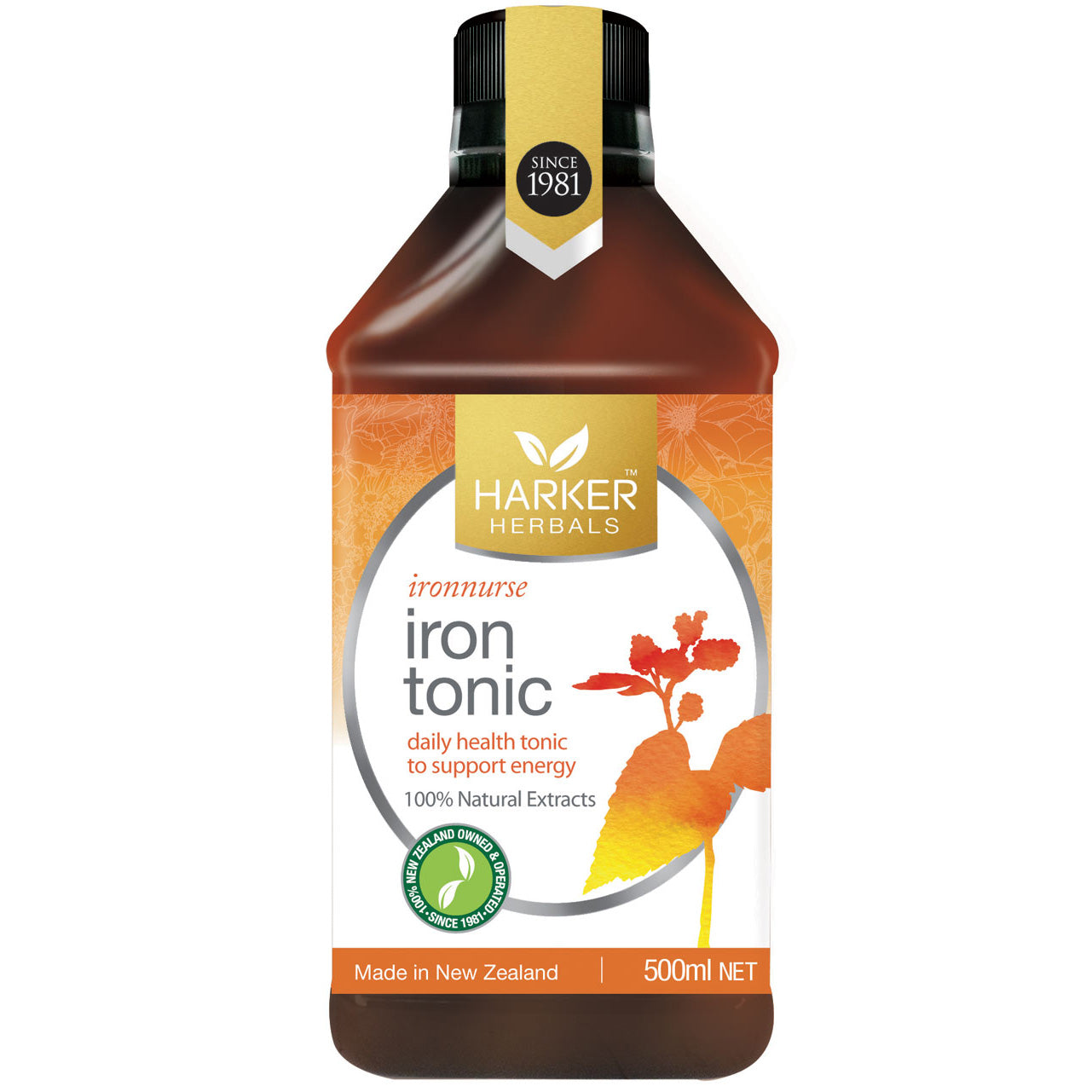 Harker Herbals Iron Tonic 500ml (previously Ironnurse)