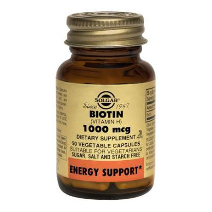 Solgar Biotin 1000 mcg Vegetable Capsules 50