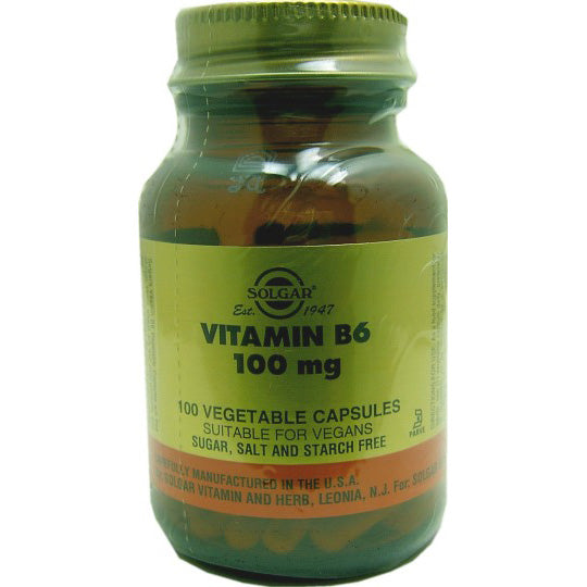 Solgar Vitamin B6 100mg Vegecaps 100