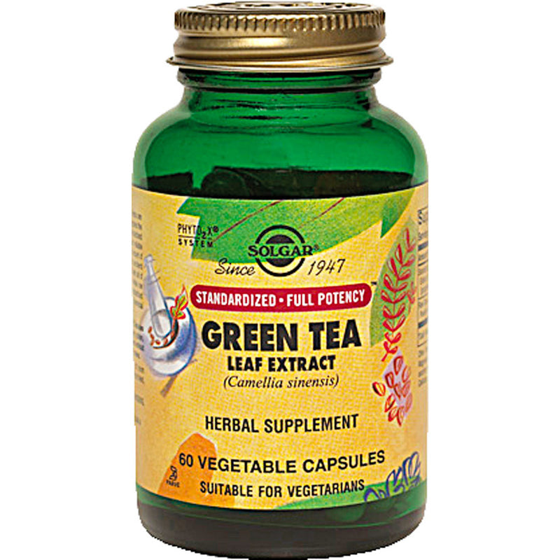 Solgar Green Tea Leaf Extract Vegetable Capsules 60