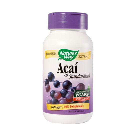 Natures Way AÃ§ai Standardised Extract 60 VCaps