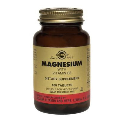 Solgar Magnesium with Vitamin B6 Tablets 100