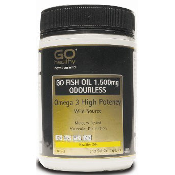 Go Fish Oil 1500mg Odourless Softgels 210