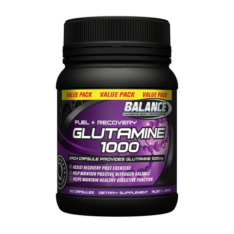 Balance Glutamine 1000 Capsules 150