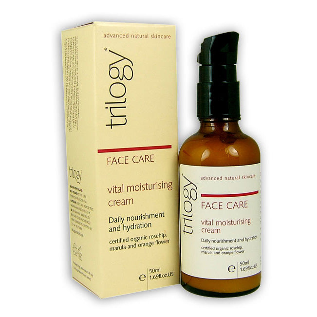 Trilogy Vital Moisturising Cream 50ml Pump Bottle