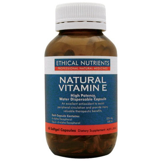 Ethical Nutrients Natural Vitamin E Softgel 60 Capsules