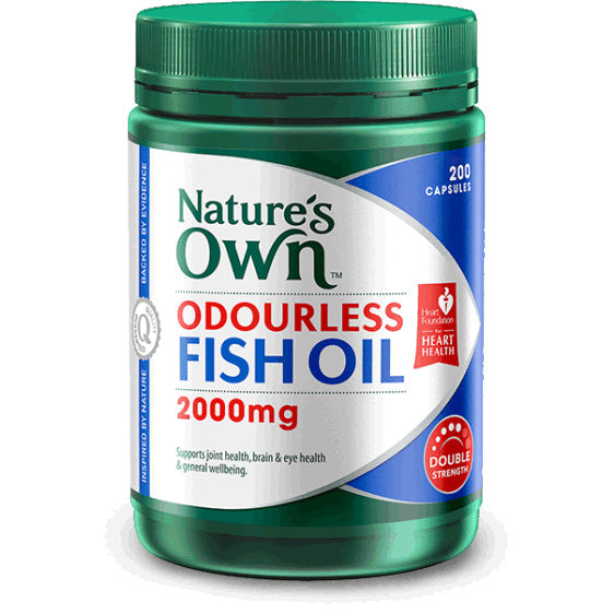 Natures Own Odorless Fish Oil 2000mg Capsules 200