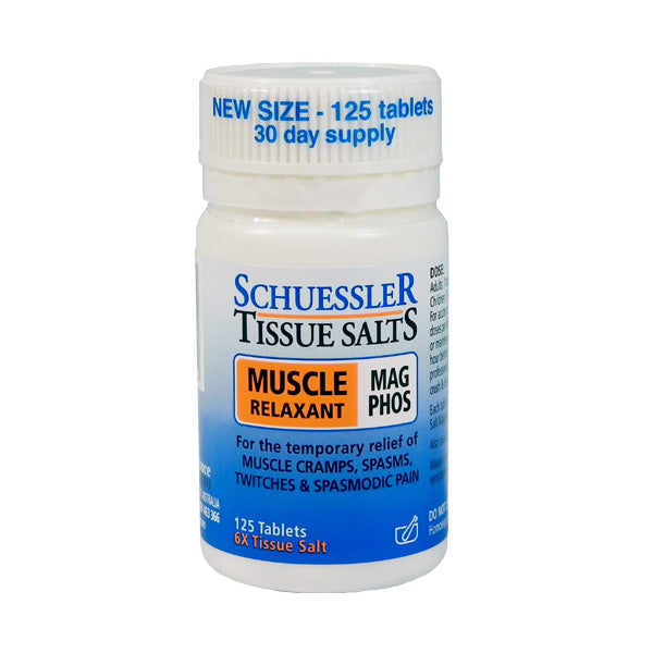 Schuessler Tissue Salt Mag-Phos Muscle Relaxant Tablets 125