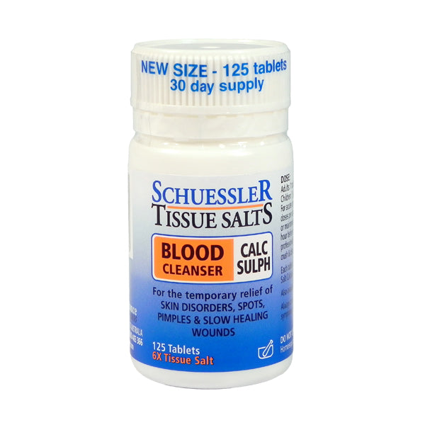 Schuessler Tissue Salt Calc-Sulph Blood Cleanser Tablets 125