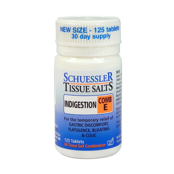 Schuessler Tissue Salt COMB E Indigestion Tablets 125