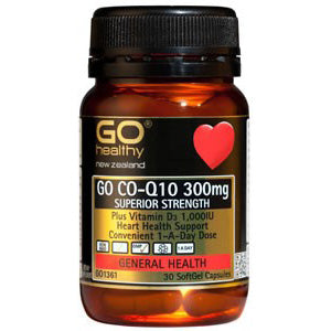 Go Healthy Go Co-Q10 + Vitamin D3  300mg 30