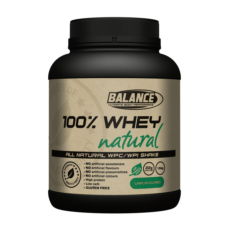 Balance Whey Natural WPC/WPI Powder Unflavoured 1.5kg