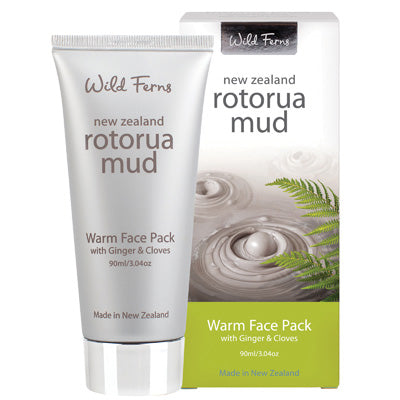 Wild Ferns Rotorua Mud Warm Face Pack with Ginger & Cloves 90ml